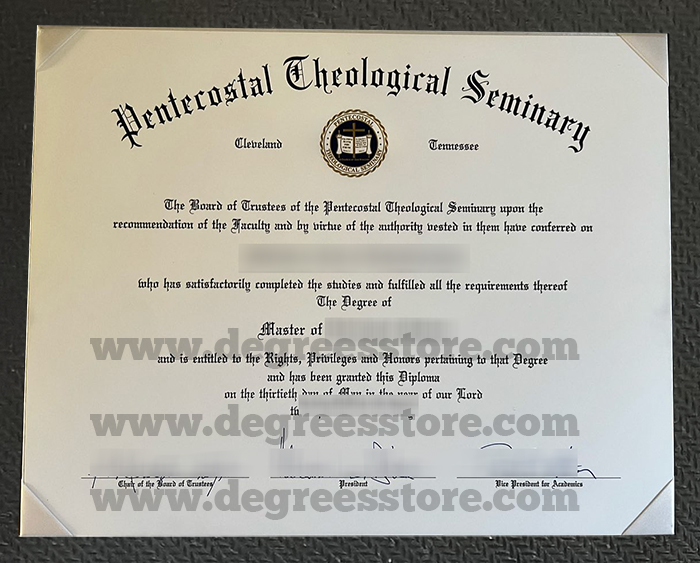 Pentecostal Theological Seminary diploma