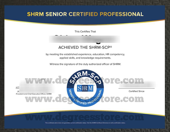 SHRM SCP certification