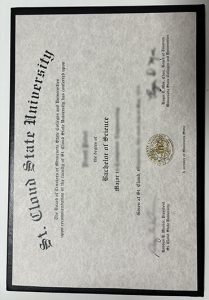 St. Cloud State University (SCSU) Diploma sample