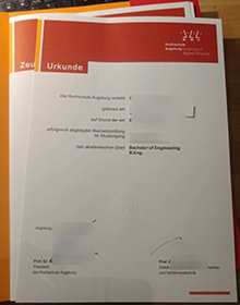 Technische Hochschule Augsburg Urkunde sample