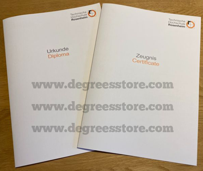 Technische Hochschule Rosenheim Urkunde and Zeugnis
