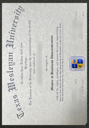 Texas Wesleyan University diploma certificate