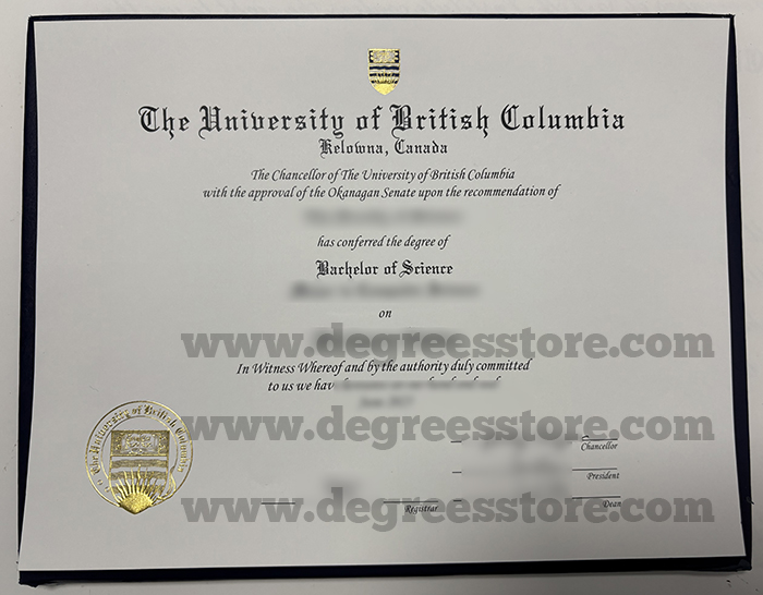 UBC degree, University of British Columbia diploma