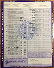UC Irvine transcript