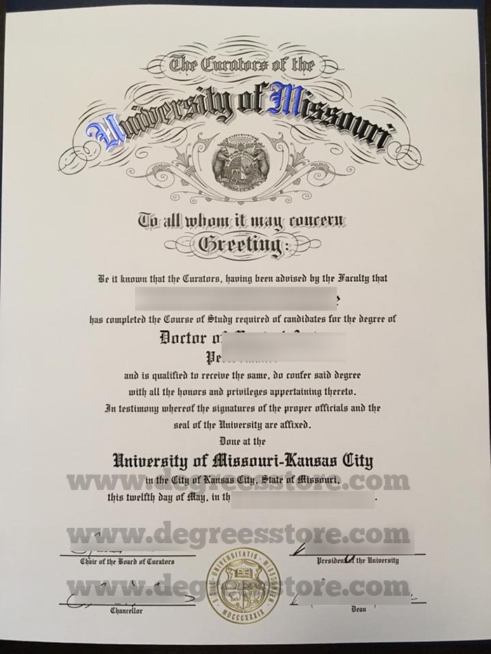 UMKC diploma
