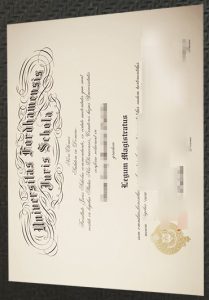 Universitas Fordhamensis Iuris Schola diploma