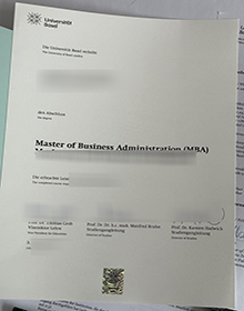 Universität Basel diploma certificate