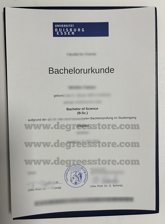 Universität Duisburg-Essen Urkunde