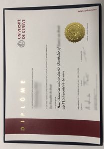 Université de Genève diplome certificate