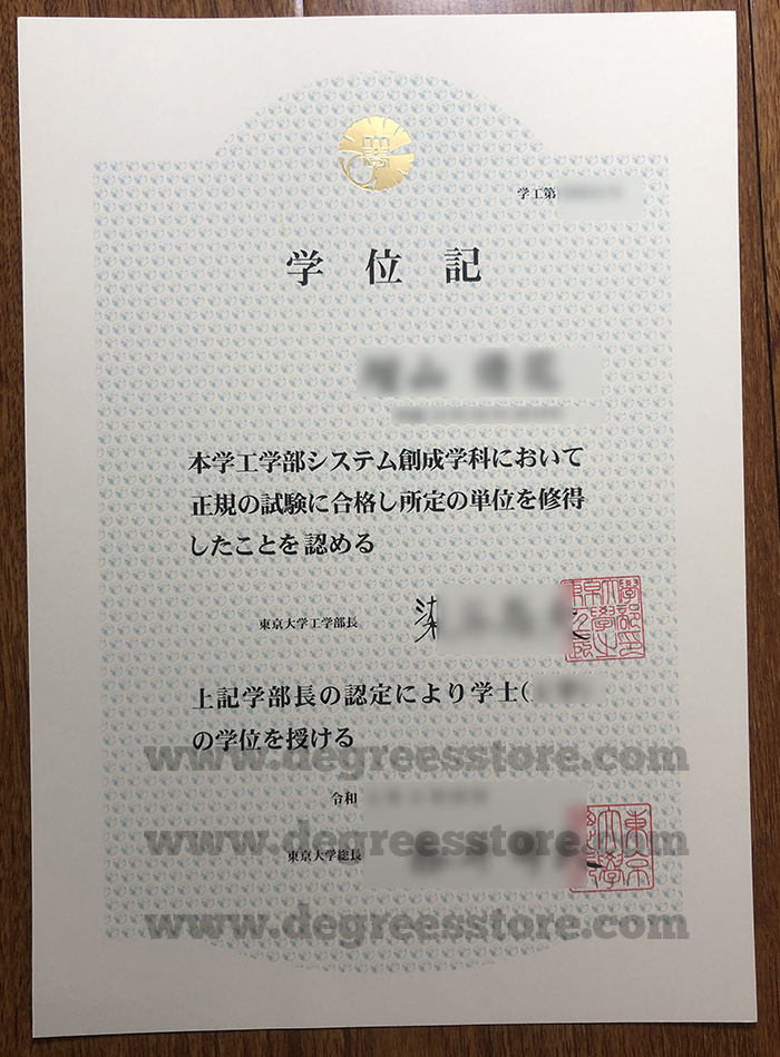 University Of Tokyo Degree