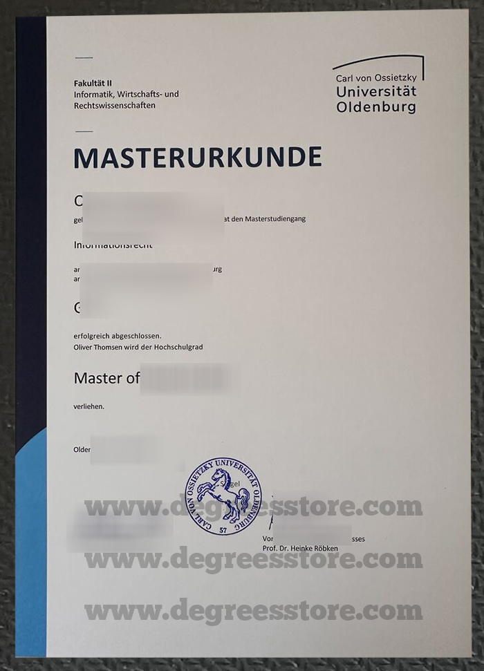 University of Oldenburg diploma