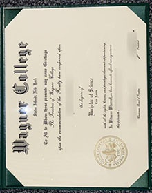 Wagner College transcript diploma certificate