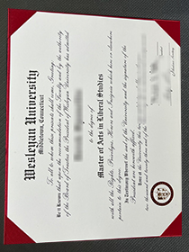 Wesleyan University diploma sample