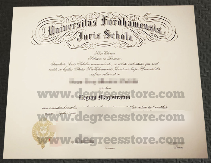 buy a Universitas Fordhamensis Iuris Schola diploma