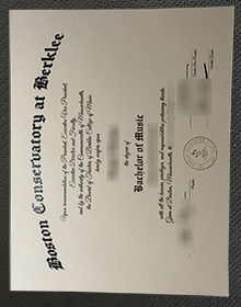 Boston Conservatory at Berklee degree certificate