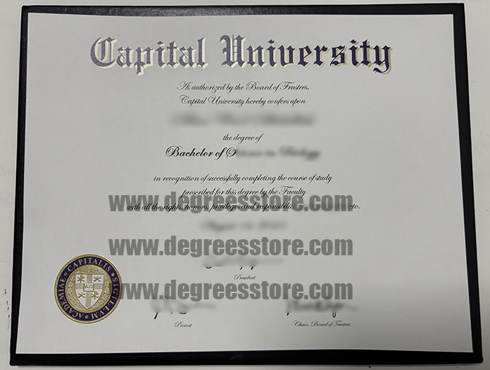 Capital University diploma Capital University diploma