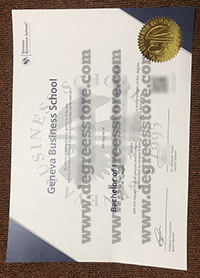 Geneva Business School Diploma Ceertificate