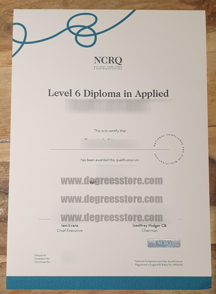NCRQ Level 6 Diploma