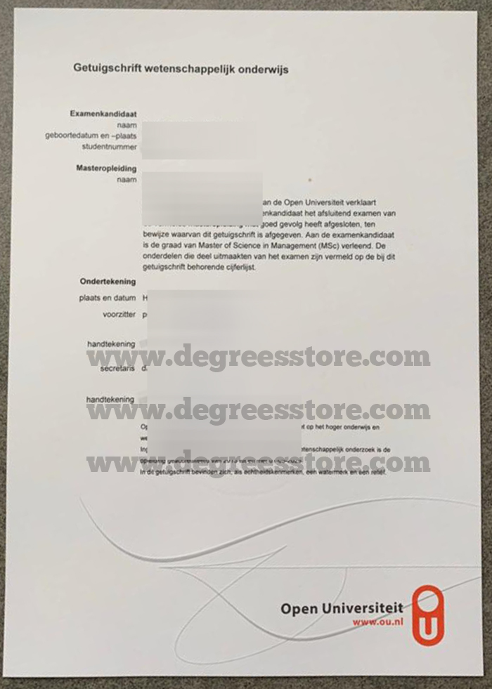 Open Universiteit diploma