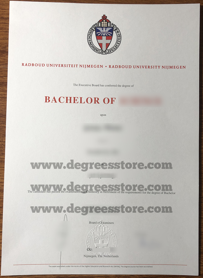 Radboud University Nijmegen diploma