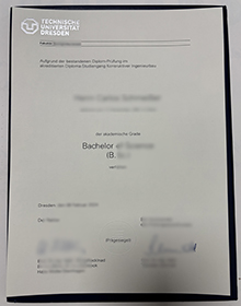 Technische Universität Dresden diploma, TU Dresden Urkunde