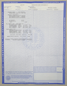 UC Irvine transcript