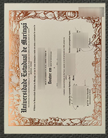 Universidade Estadual de Maringá diploma