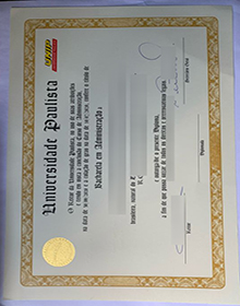 Universidade Paulista (UNIP) diploma sample