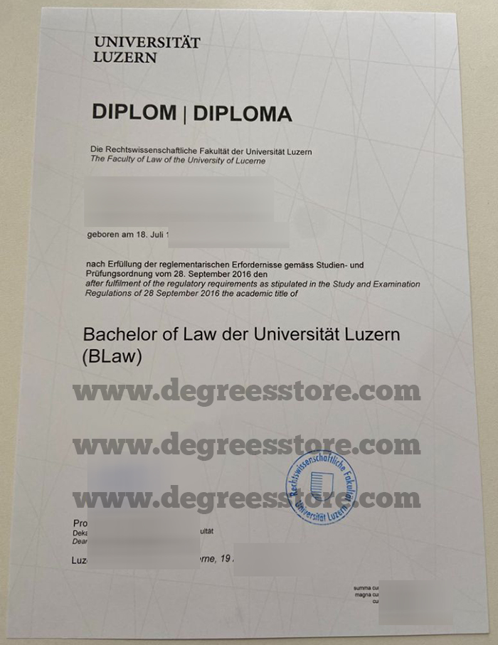 Universität Luzern Degree