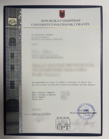 Universiteti Teknik i Tiranës diplomë sample