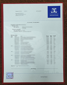 University of Melbourne transcript