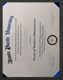 Alaska Pacific University diploma certificate