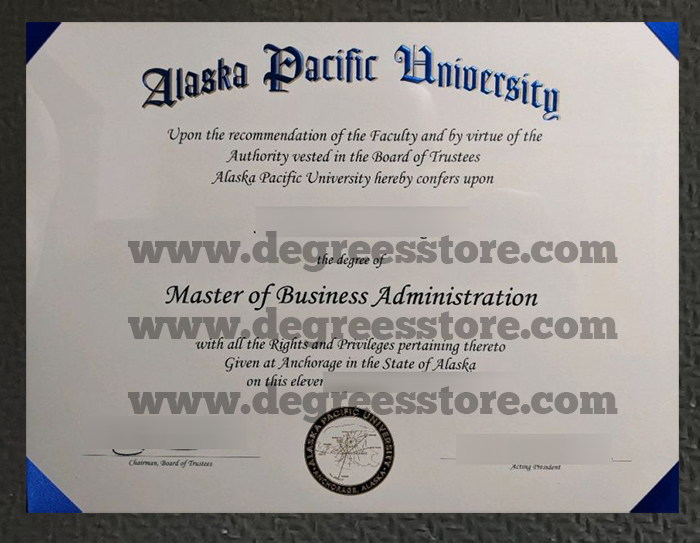 Alaska Pacific University diploma Alaska Pacific University diploma