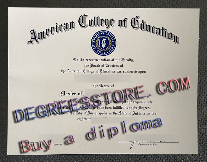 American College of Education (ACE) diploma