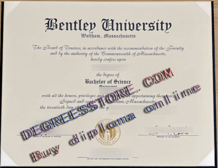 Bentley University degree