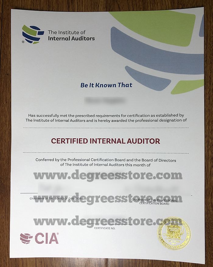 CIA Certificate