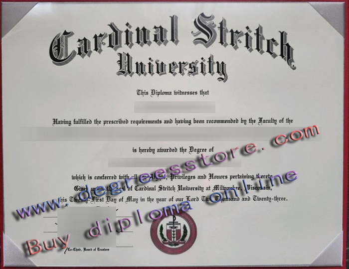 Cardinal Stritch University diploma
