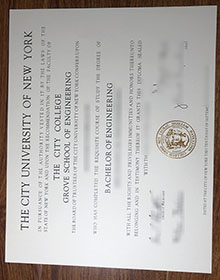 City College of New York degree certificate
