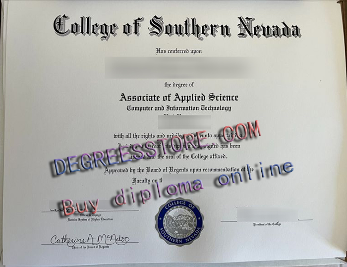 College of Southern Nevada degree