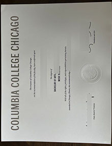 Columbia College Chicago diploma sample