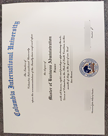 Columbia International University (CIU) diploma sample