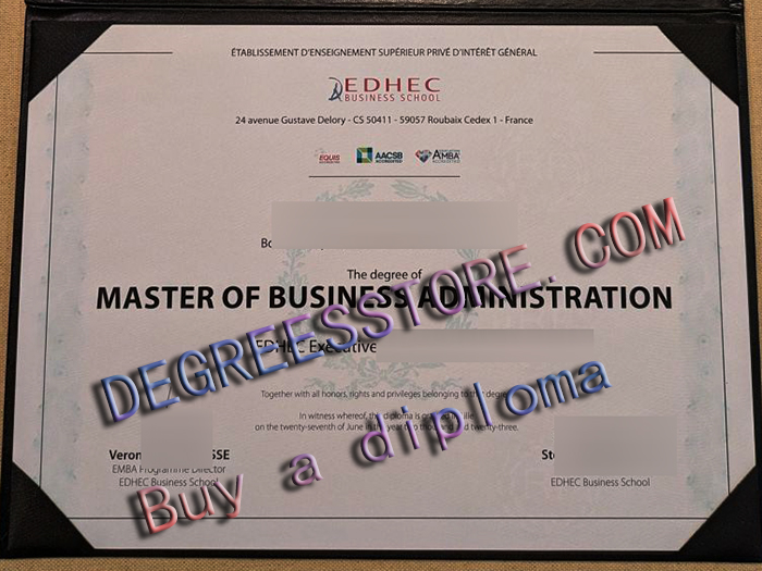 EDHEC Business School diploma