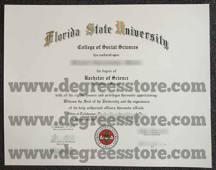 Florida State University Diploma