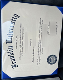 Franklin University Degree Certificate