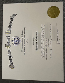 Georgian Court University diploma certificate