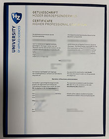 HZ University of Applied Sciences Diploma