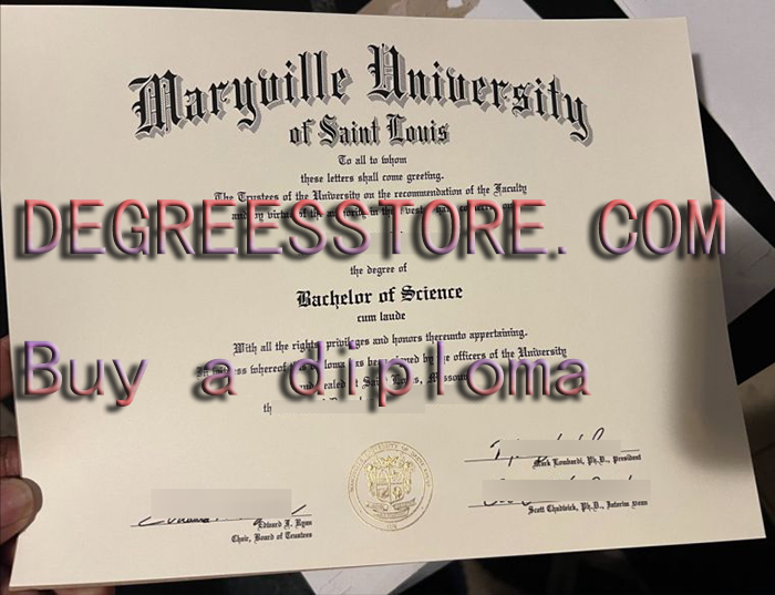 Maryville University of St. Louis diploma
