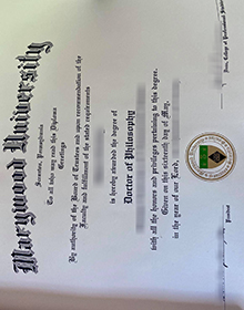 Marywood University diploma sample