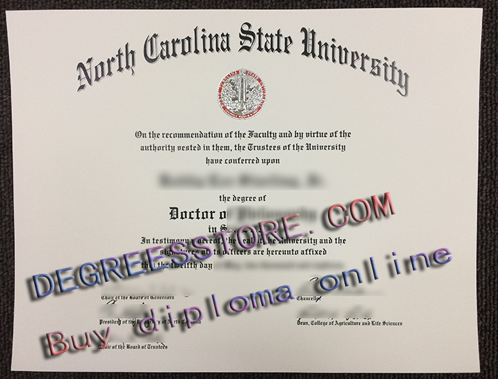 NC State diploma, NCSU degree