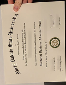 NDSU diploma sample